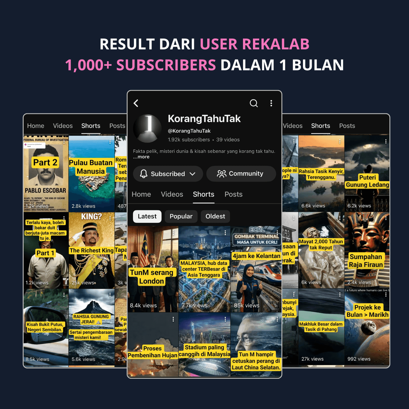 Result Dalam 1 Bulan