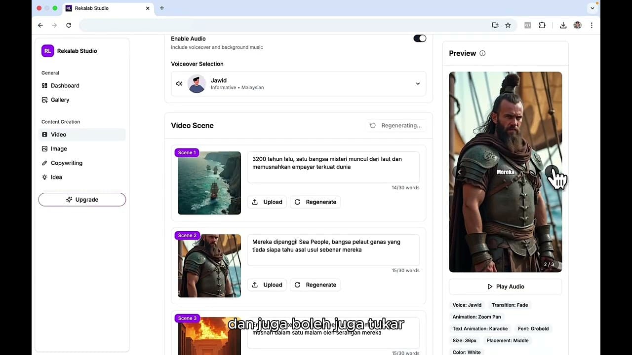 Rekalab Dashboard Preview